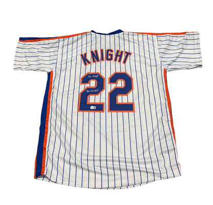 Ray Knight New York Mets Signed Custom Jersey (1986 WS MVP Inscription)