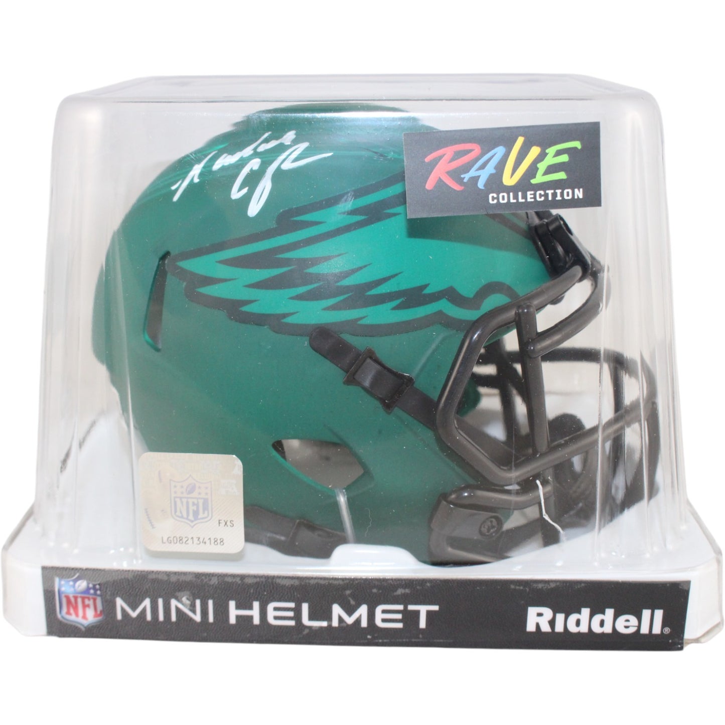 Randall Cunningham Philadelphia Eagles Autographed Rave Mini Helmet BAS