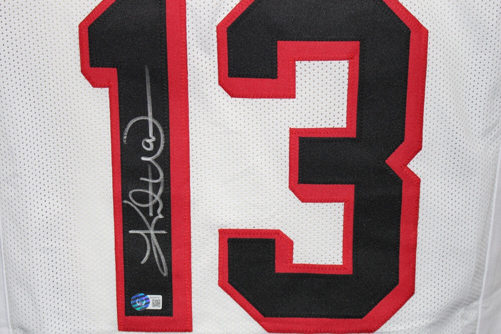 Kurt Warner Iowa Barnstormers Autographed Custom White AFL Jersey Beckett