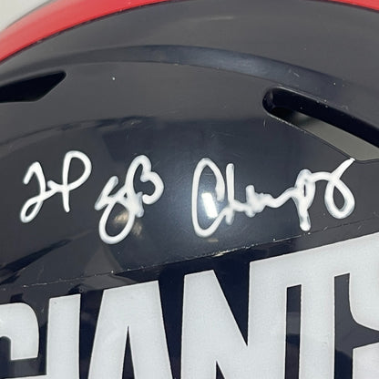 Leonard Marshall Signed New York Giants Throwback Mini Helmet 2x SB Champ