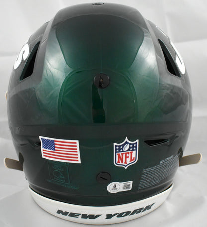Darrelle Revis Signed New York Jets Full Size Speedflex Authentic Helmet