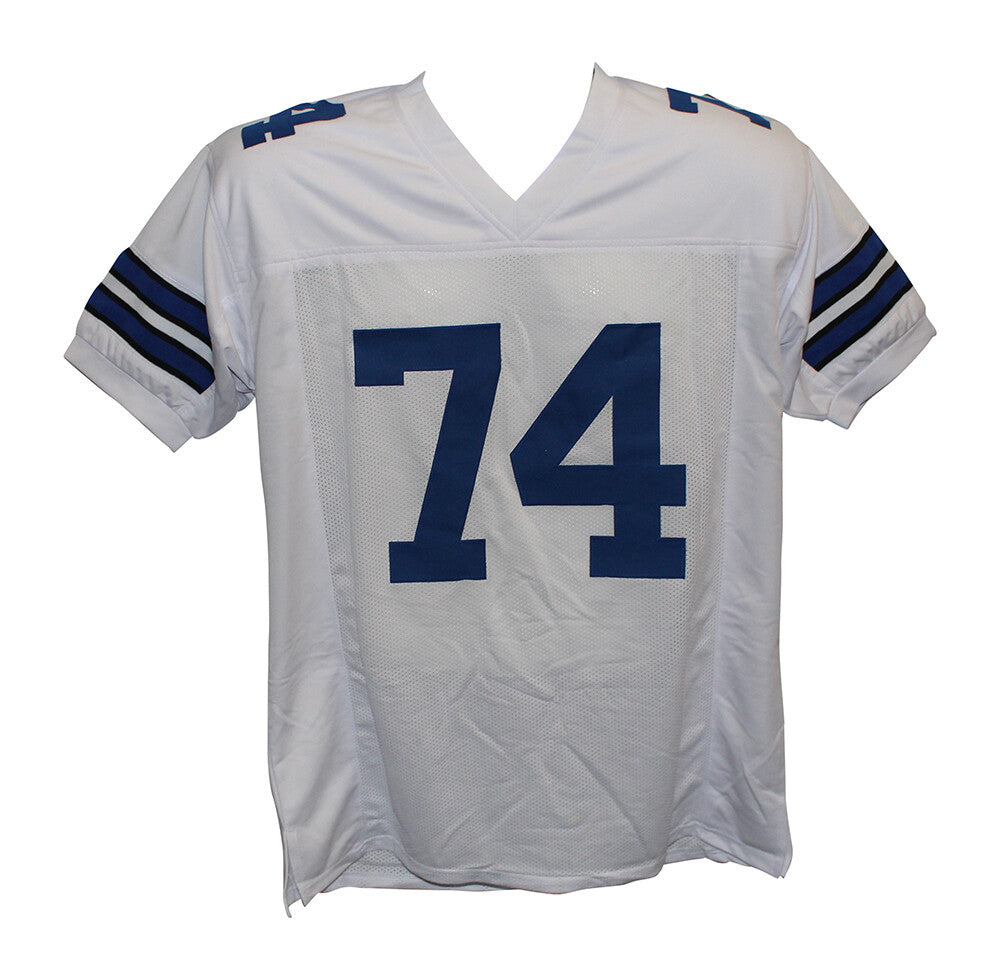 Bob Lilly Signed Dallas Cowboys Custom White Jersey (HOF Inscription) BAS