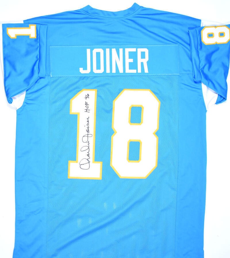 Charlie Joiner Signed San Diego Chargers Custom Blue Jersey - HOF