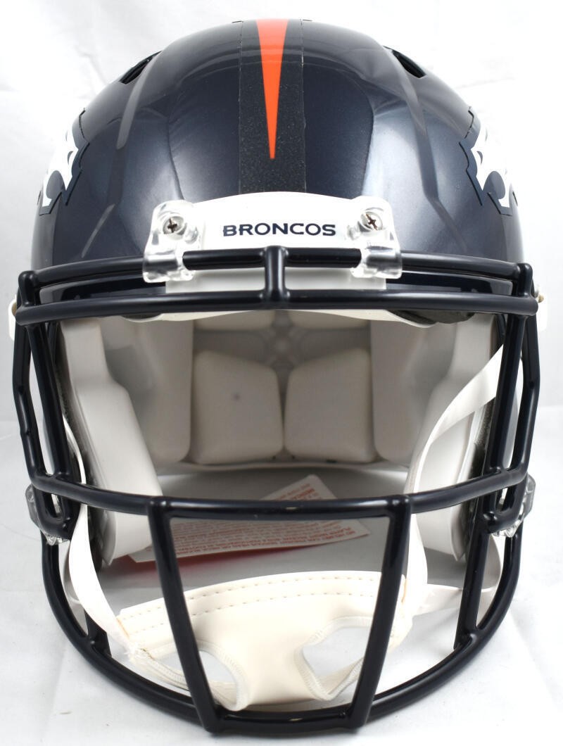 Rod Smith Signed Denver Broncos Full Size Speed Authentic Helmet - White