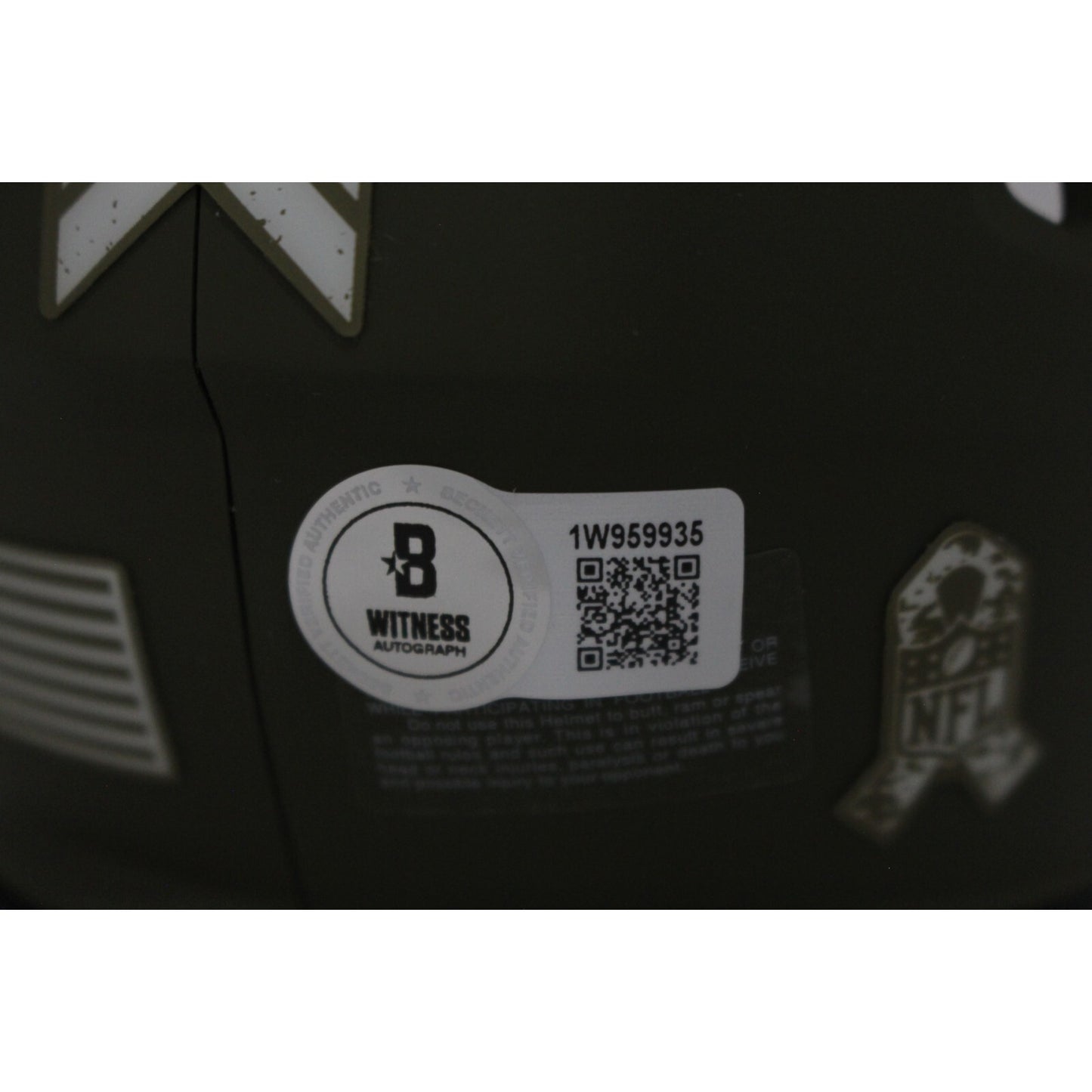 Edgerrin James Autographed Indianapolis Colts 2022 Salute to Service Mini Helmet