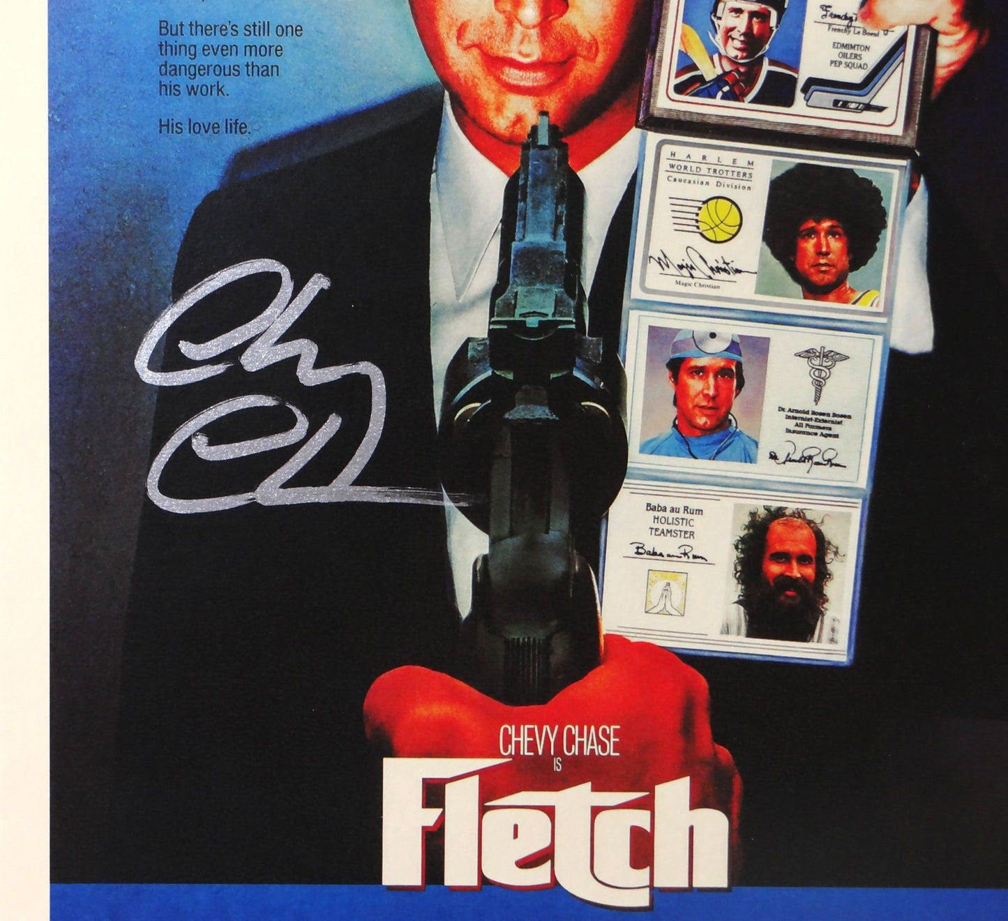 Chevy Chase Autographed Fletch 11x17 Movie Poster