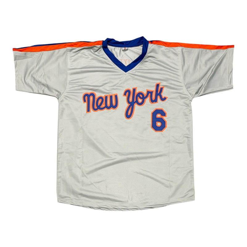 Wally Backman Signed New York Mets Custom Jersey - 86 WS Champs