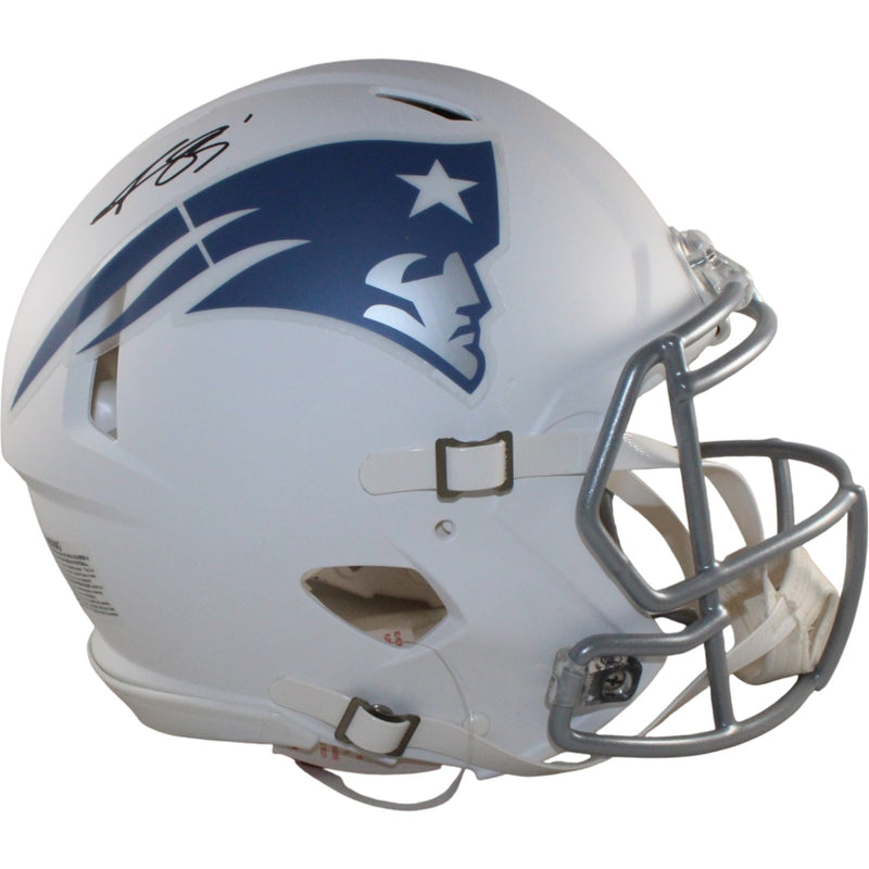 AJ Brown Autographed New England Patriots Full Size Rivalries Helmet