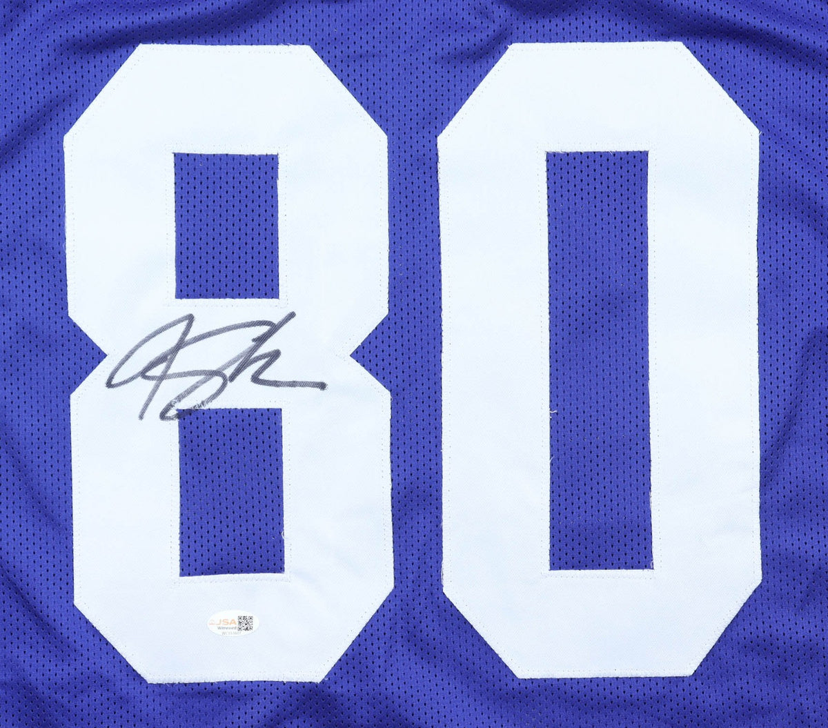 Jeremy Shockey Signed New York Giants Blue Custom Jersey