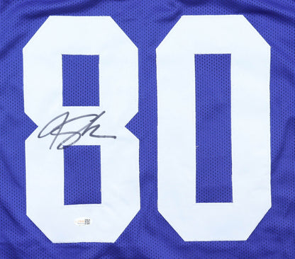 Jeremy Shockey Signed New York Giants Blue Custom Jersey