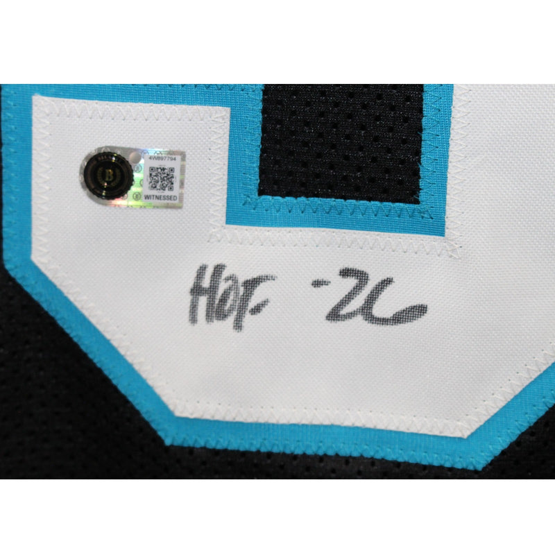 Luke Kuechly Signed Carolina Panthers Black Jersey - HOF Inscription