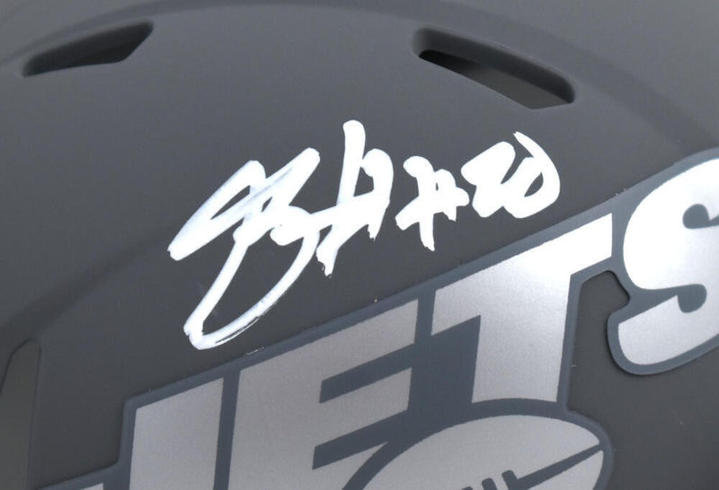 Breece Hall Signed New York Jets Slate Speed Mini Helmet