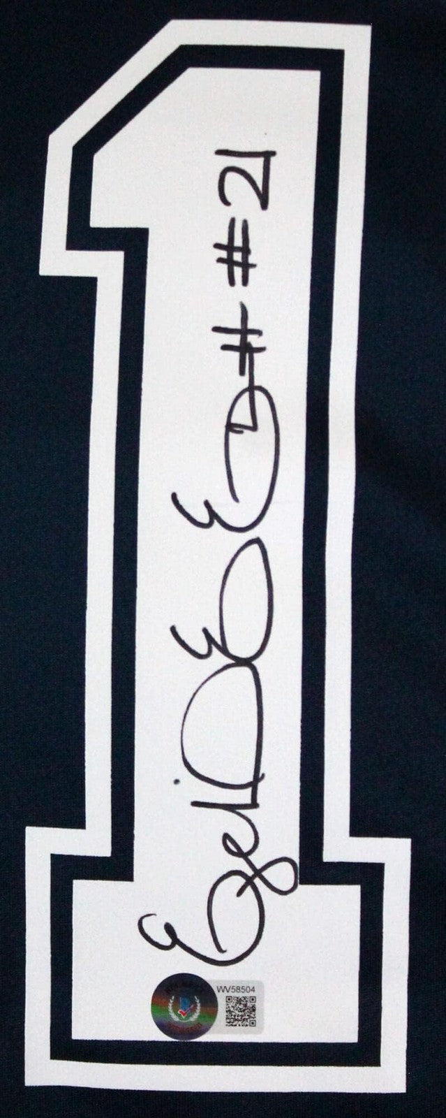 Ezekiel Elliott Autographed Dallas Cowboys Blue Nike Jersey