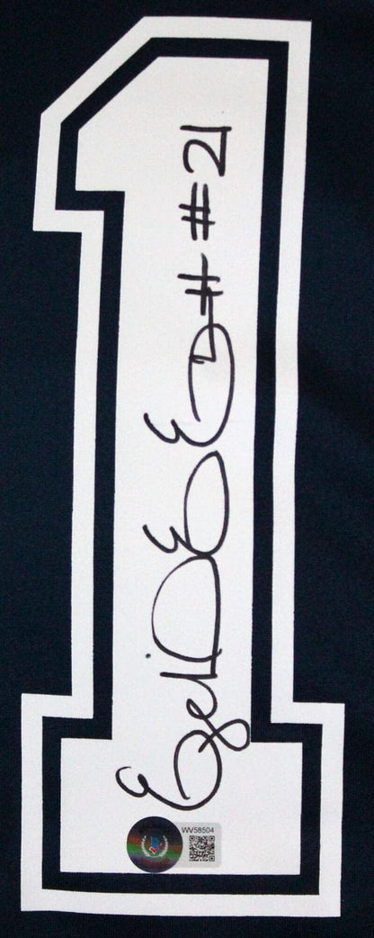Ezekiel Elliott Autographed Dallas Cowboys Blue Nike Jersey