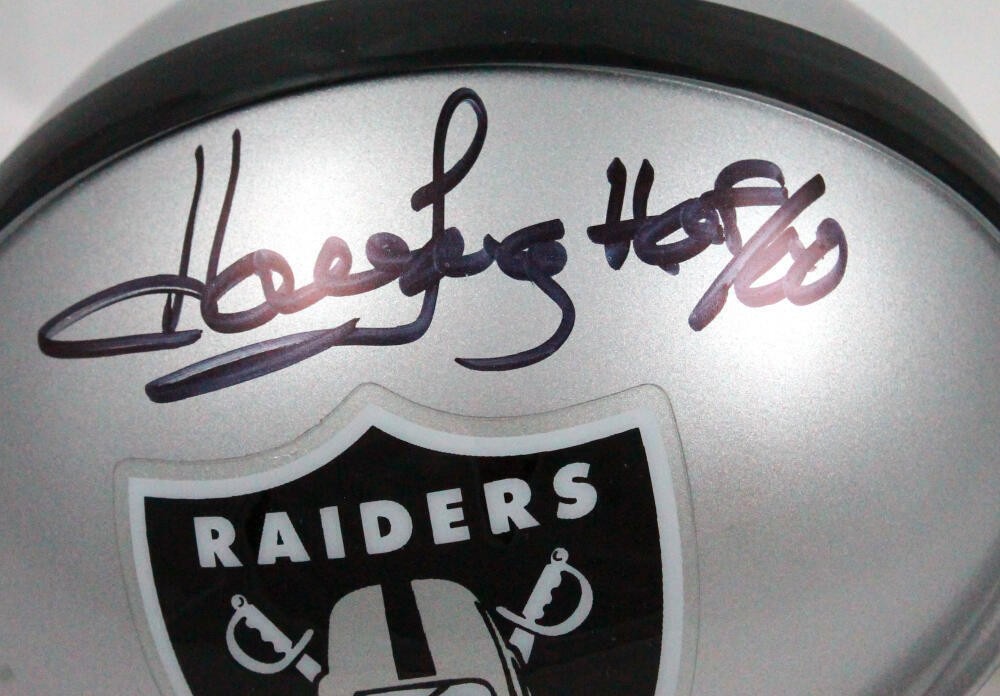 Howie Long Signed Oakland Raiders Mini Helmet HOF Inscribed