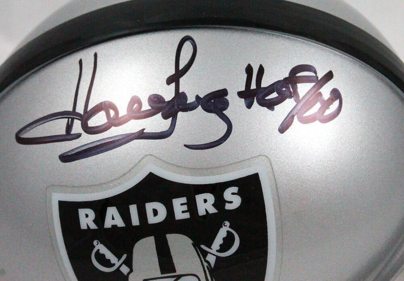 Howie Long Signed Oakland Raiders Mini Helmet HOF Inscribed