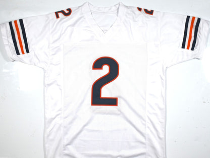D.J. Moore Autographed White Custom Jersey