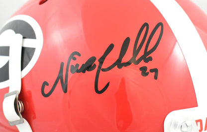 Nick Chubb Autographed Georgia Bulldogs Full Size Helmet