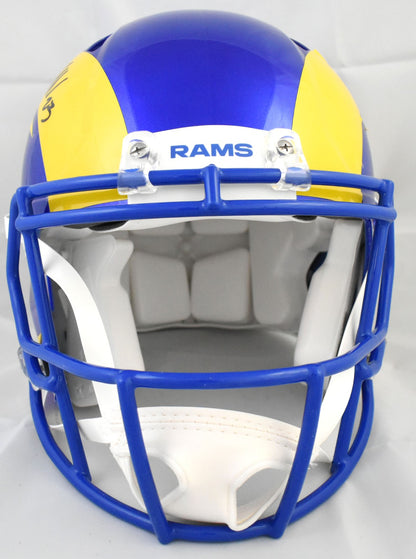 Kyren Williams Signed Los Angeles Rams Full Size Speed Authentic Helmet