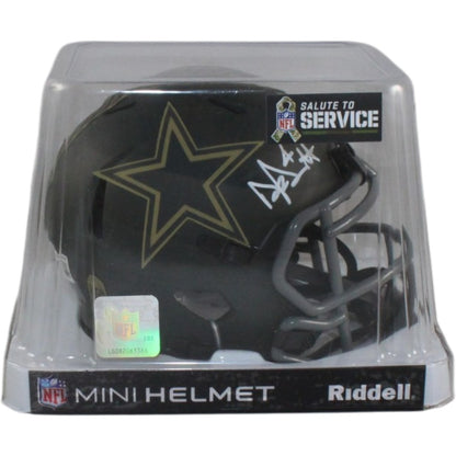 Dak Prescott Signed Dallas Cowboys Mini Helmet - 2025 Salute to Service