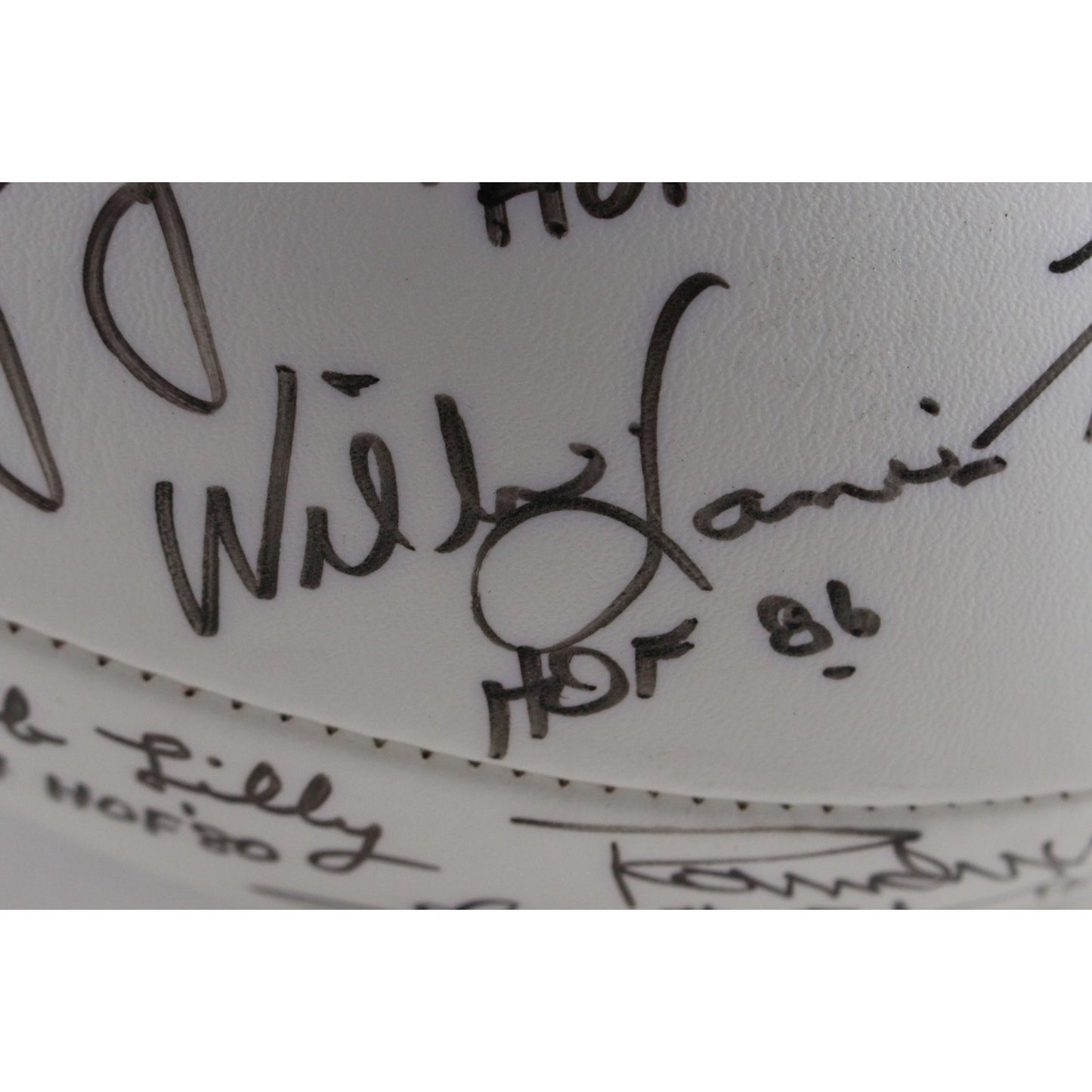 Butkus, Dorsett & More Multi-Signed NFL Hall of Fame Logo Football