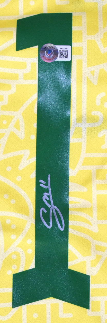 Gabriel Martinelli Autographed Brazil Home Soccer Jersey