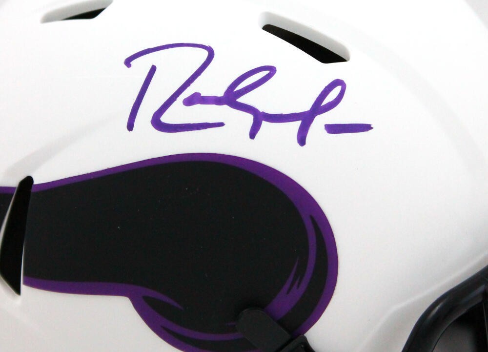 Randy Moss Signed Minnesota Vikings Lunar Speed Mini Helmet