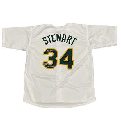Dave Stewart Signed Oakland Athletics Custom Jersey (89 WS MVP)