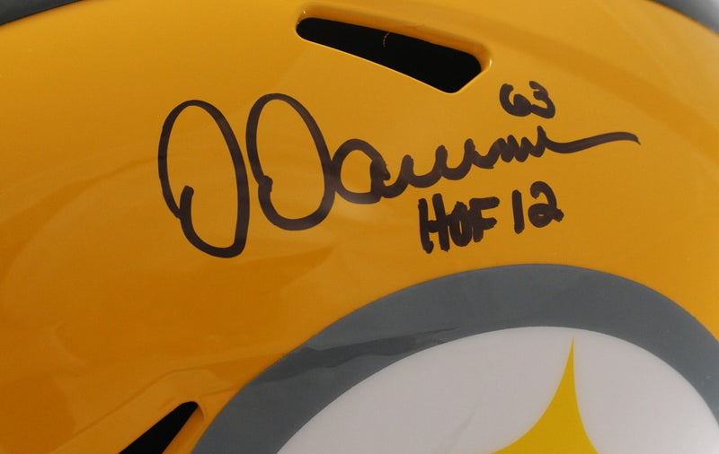 Dermontti Dawson Signed Pittsburgh Steelers Full Size Gold Replica Helmet