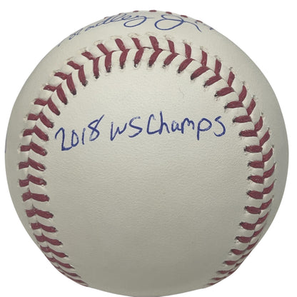 Jackie Bradley Jr Signed Boston Red Sox 2018 WS Champs Baseball (JSA)