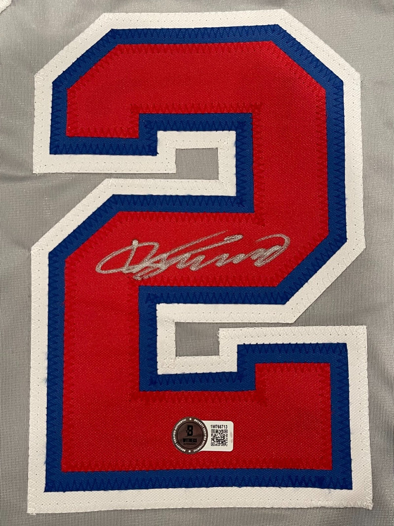 Vladimir Guerrero Autographed Montreal Expos Custom Jersey (Beckett Witness)