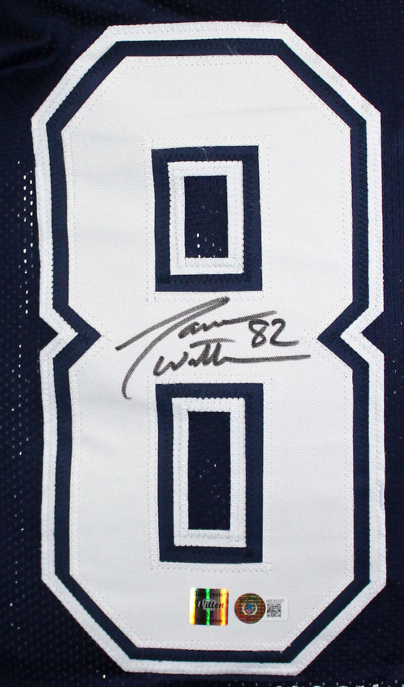 Jason Witten Autographed Dallas Cowboys Custom Blue STAT Jersey