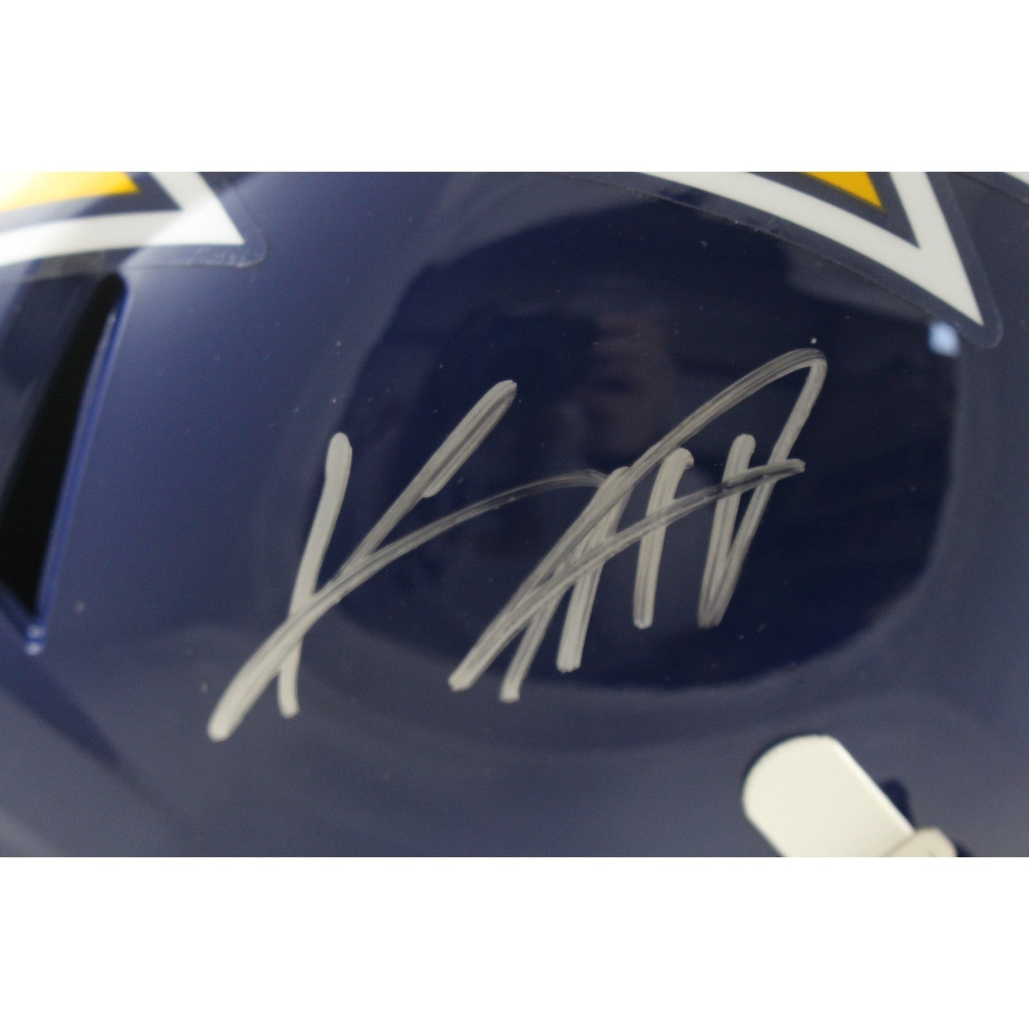 Keenan Allen Autographed Los Angeles Chargers Throwback Full Size Helmet (BAS)