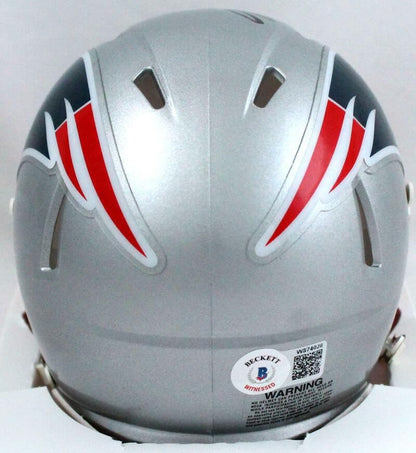 Damien Harris Signed New England Patriots Speed Mini Helmet
