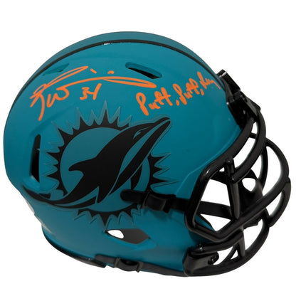 Ricky Williams Signed Miami Dolphins Rave Mini Helmet Puff Puff Run JSA COA