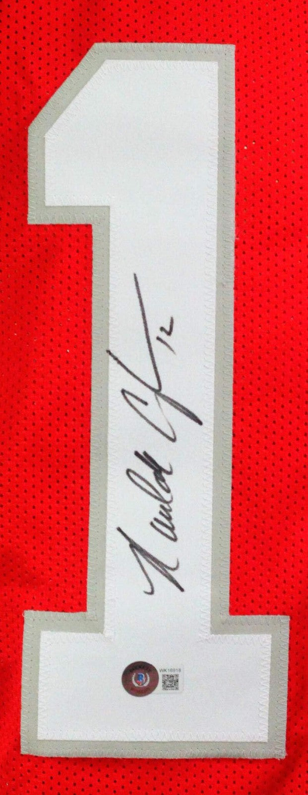 Randall Cunningham Signed UNLV Rebels Custom Red Jersey