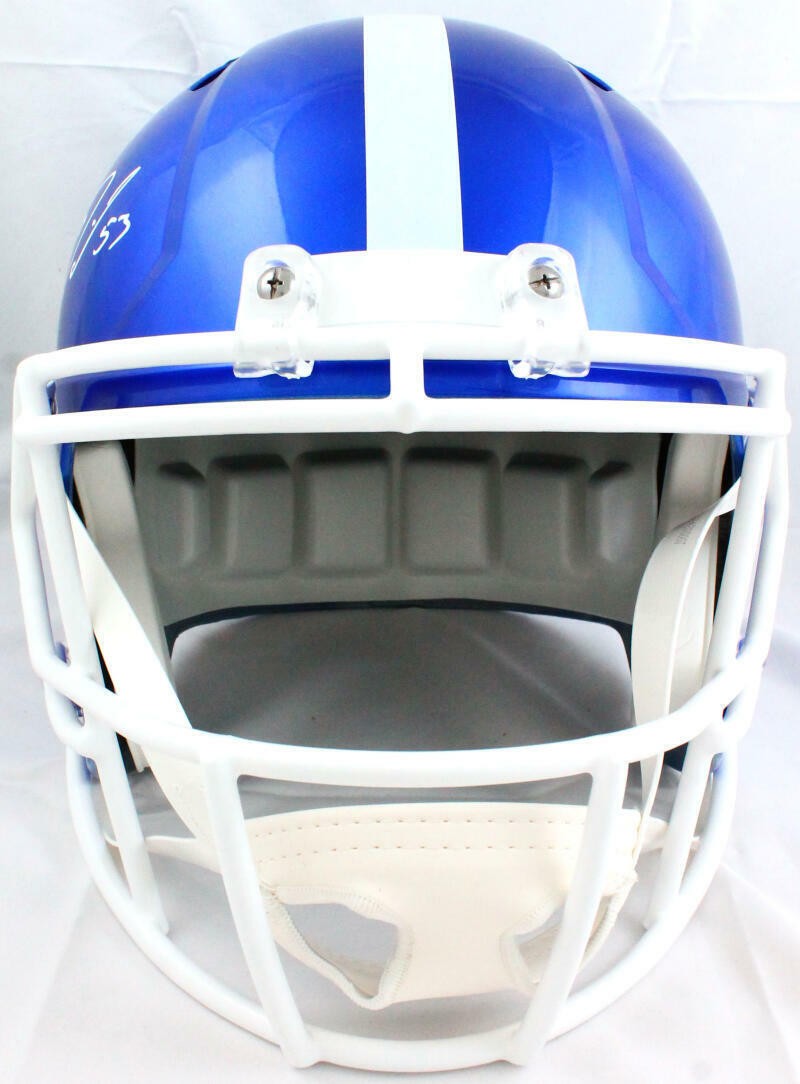 Darius Leonard Signed Indianapolis Colts Full Size Flash Speed Helmet