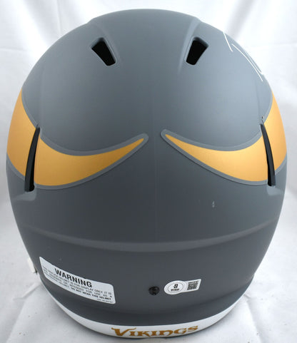 Randy Moss Signed Minnesota Vikings Slate Full Size Speed Helmet