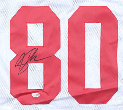 Jeremy Shockey Autographed New York Giants White Custom Jersey