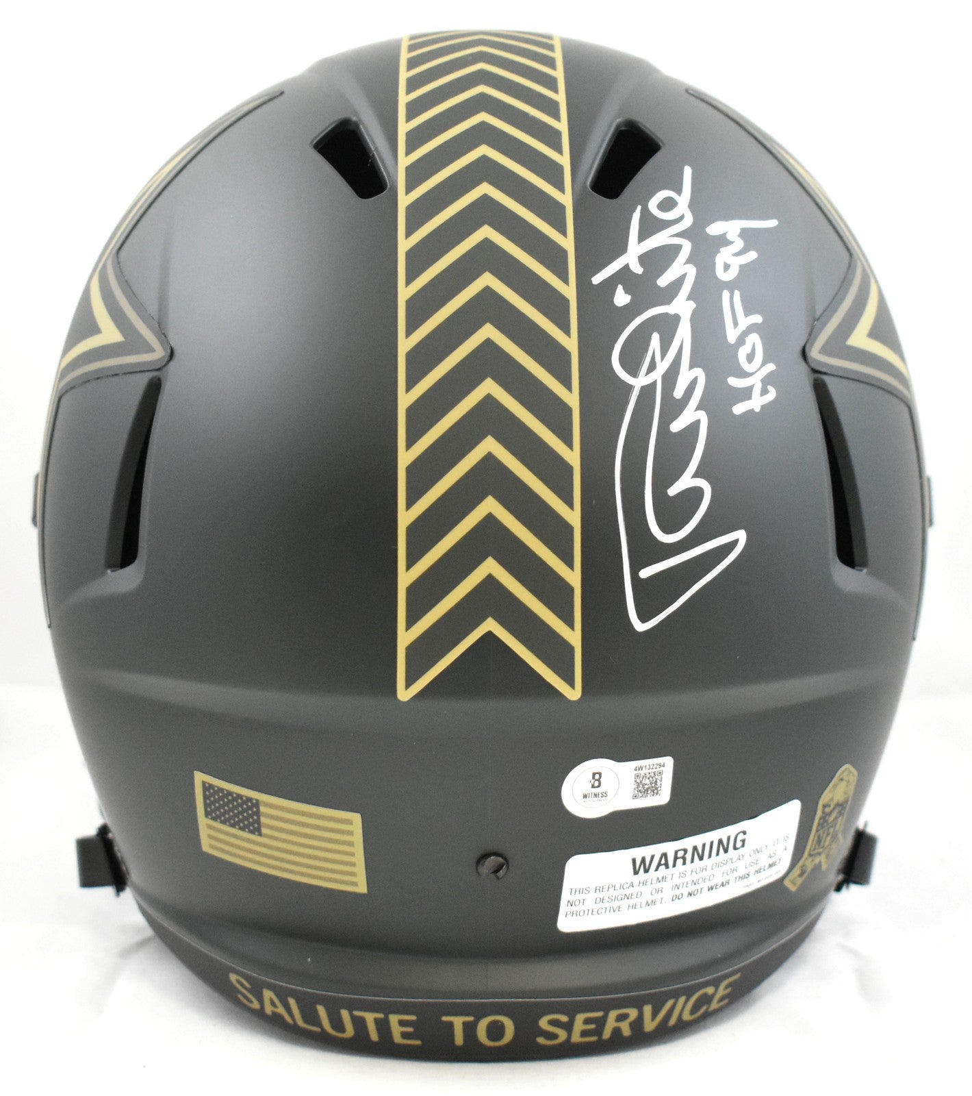 Randy White Autographed Dallas Cowboys Full Size 2025 Salute to Service Helmet