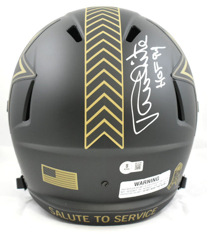 Randy White Autographed Dallas Cowboys Full Size 2025 Salute to Service Helmet