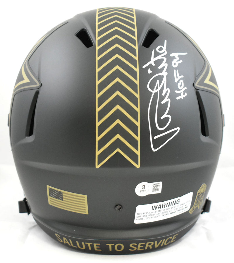 Randy White Autographed Dallas Cowboys Full Size 2025 Salute to Service Helmet