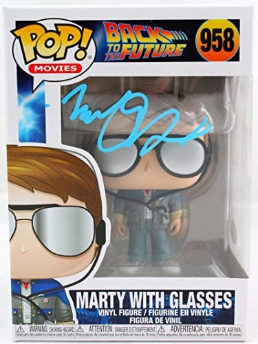 Michael J. Fox Signed Marty McFly with Glasses Funko Pop #958