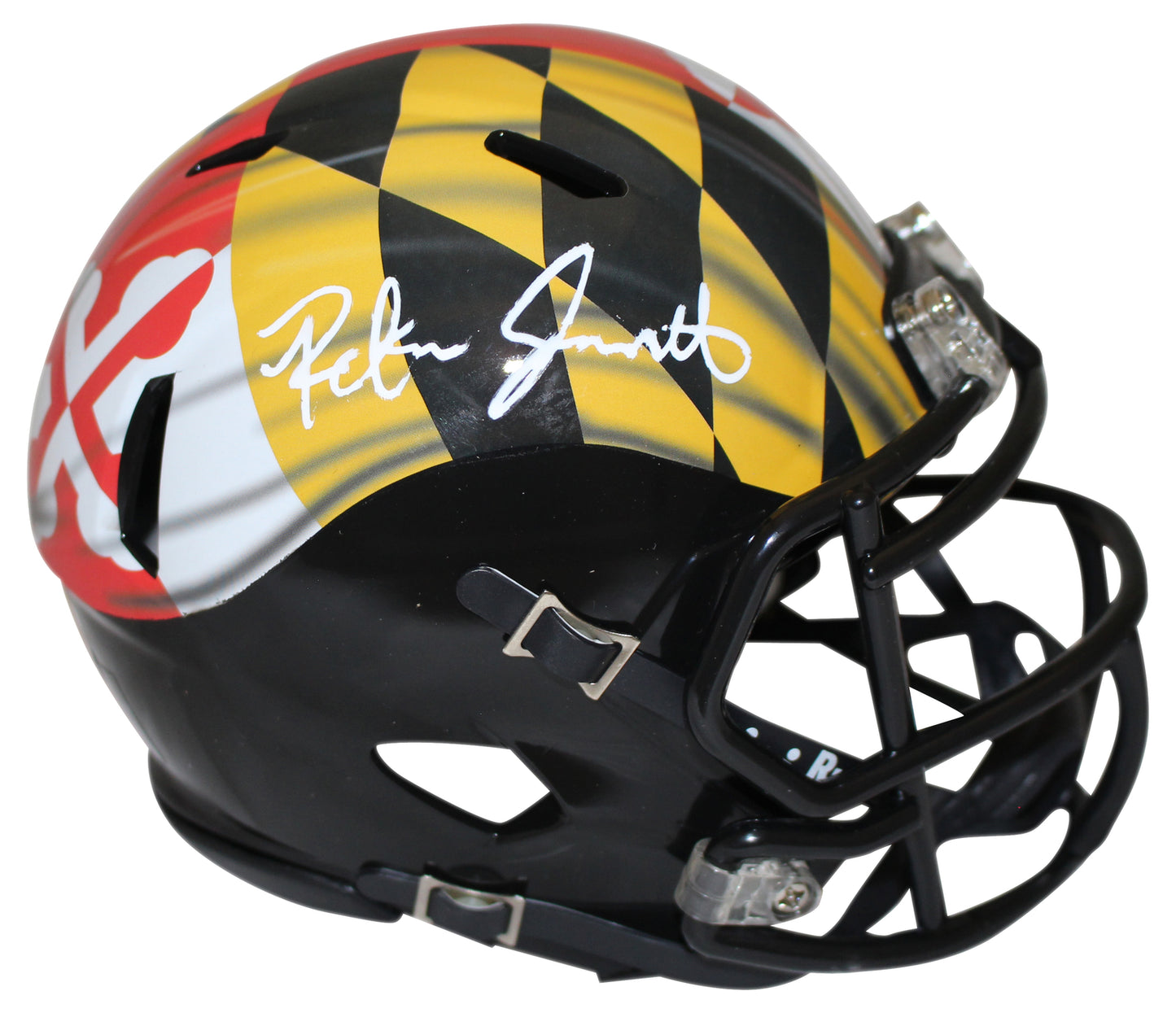 Rakim Jarrett Signed Maryland Terrapins Pride Speed Mini Helmet Beckett