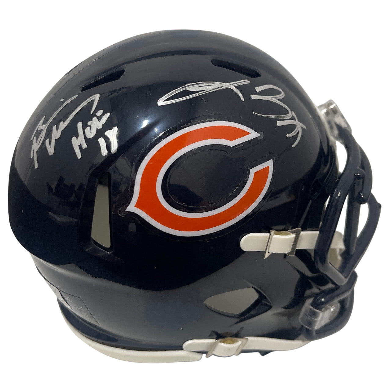 Brian Urlacher & Lance Briggs Signed Chicago Bears Speed Mini Helmet