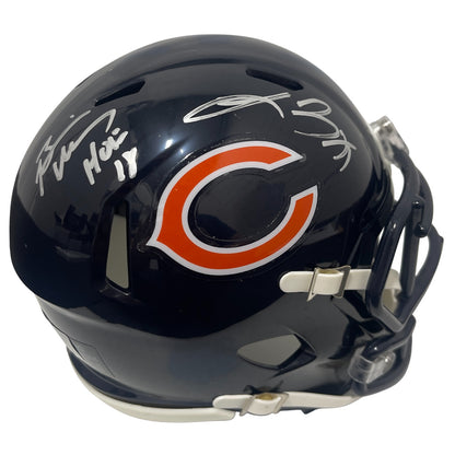 Brian Urlacher & Lance Briggs Signed Chicago Bears Speed Mini Helmet