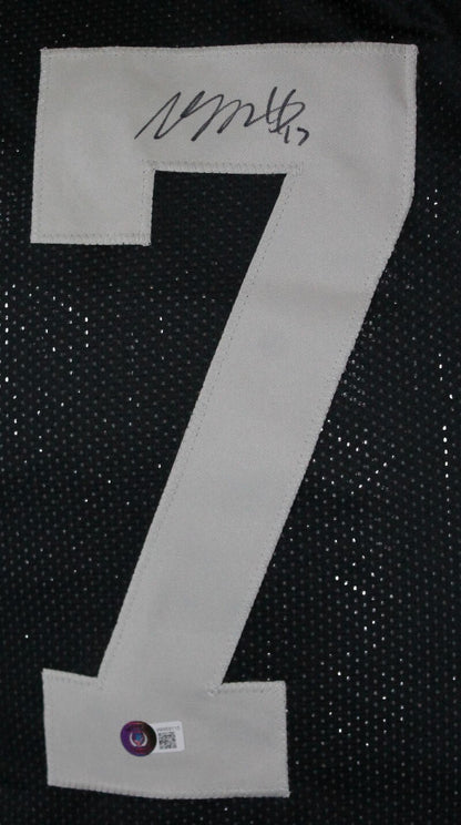 Davante Adams Signed Custom Black Football Jersey