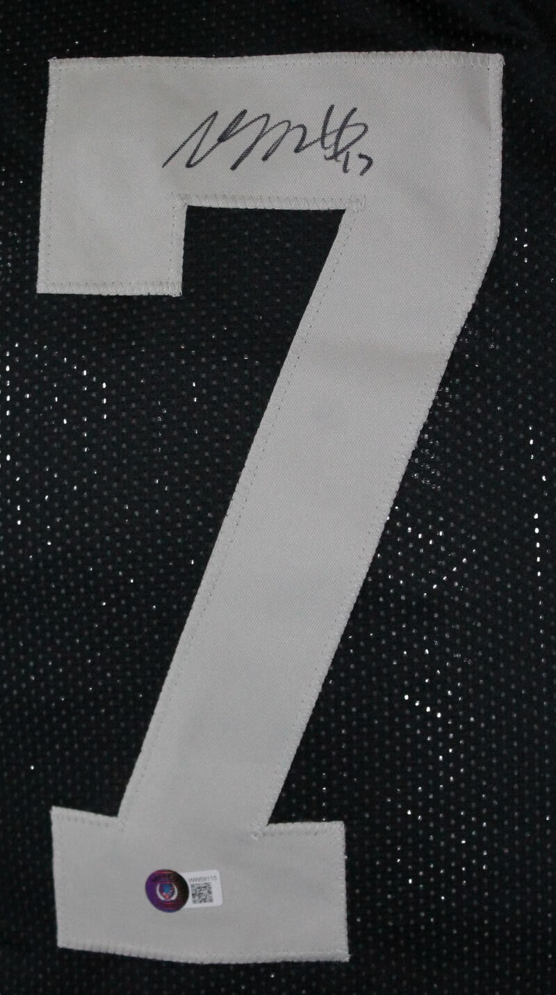 Davante Adams Signed Custom Black Football Jersey