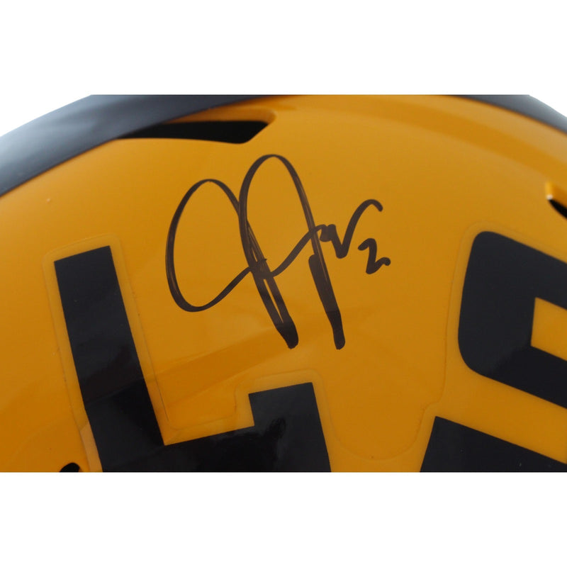 Justin Jefferson Signed LSU Tigers Full Size Helmet