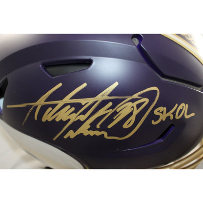 Adrian Peterson Signed Minnesota Vikings Speedflex Rivalries Helmet